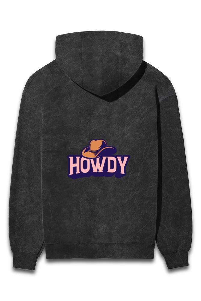 Acid Wash Hoodie-Howdy Edition
