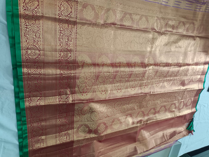 Tathastu Lavender Purple &amp; Copper Saree
