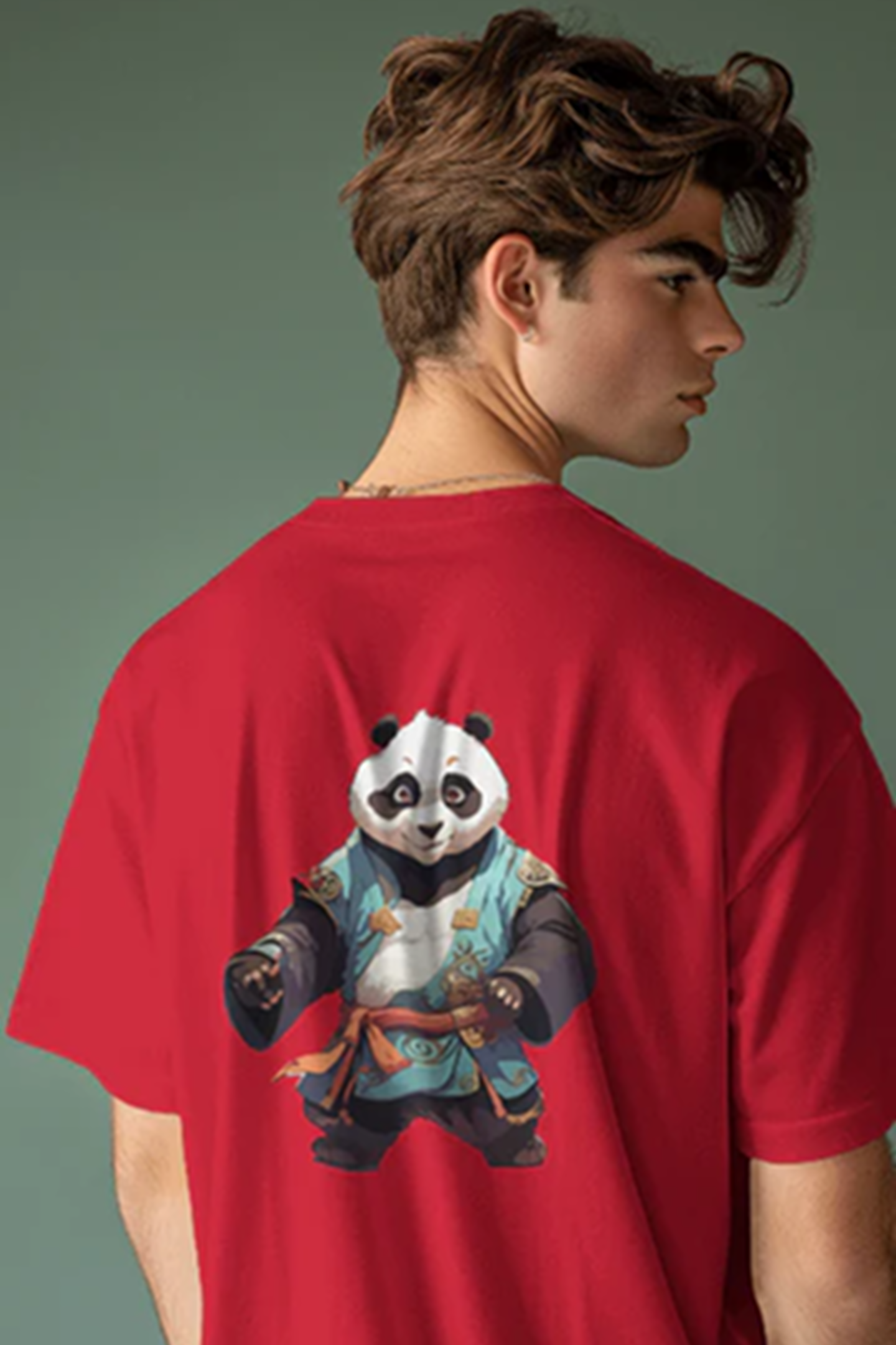 Oversized Classic T-Shirt For Men-Panda Edition