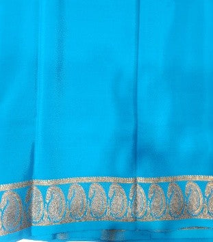 Royal Blue with Turquoise Blue Saree