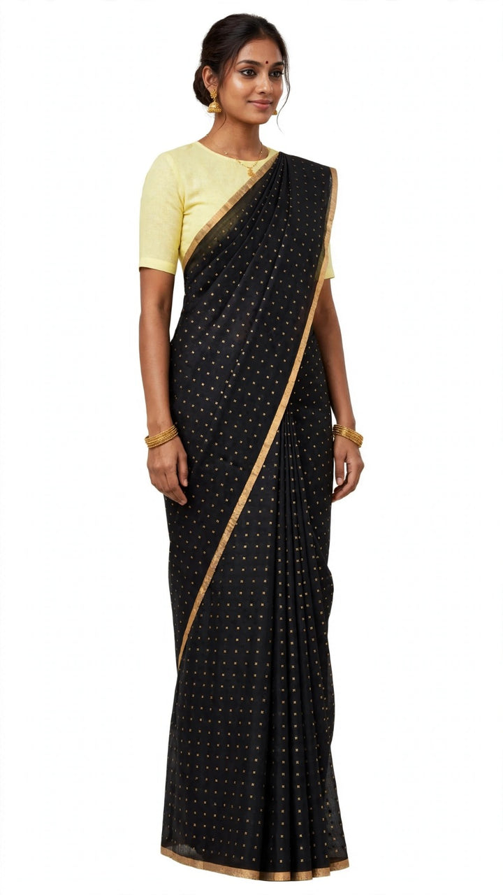 Black Gold Saree