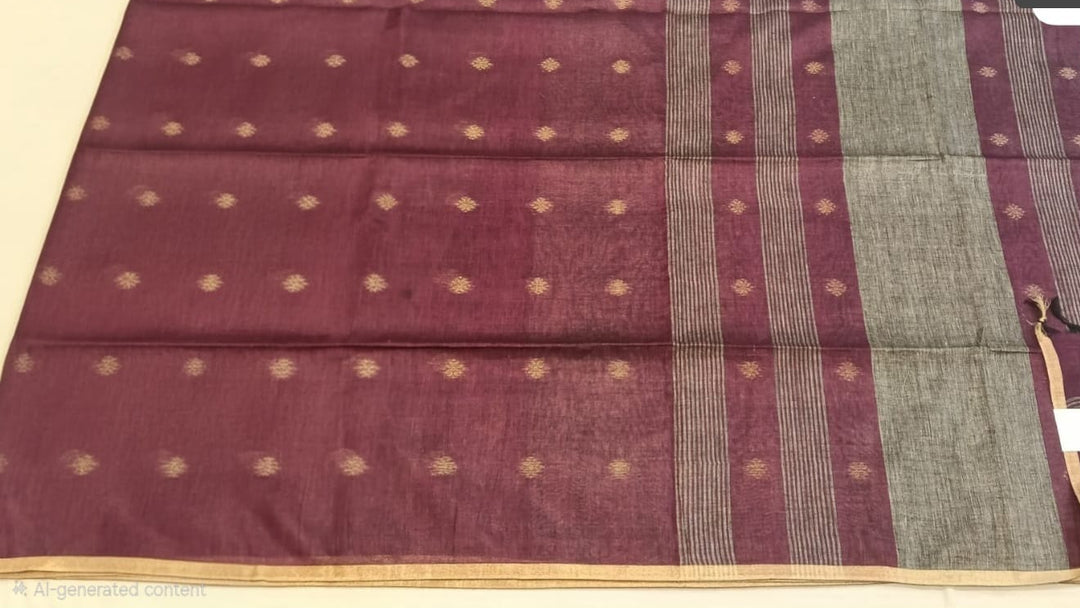 Elegant Maroon Saree.
