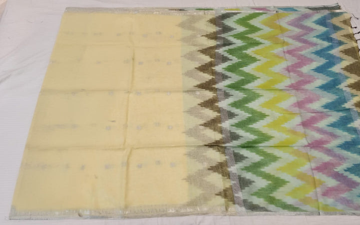 Elegant Ivory Yellow Saree